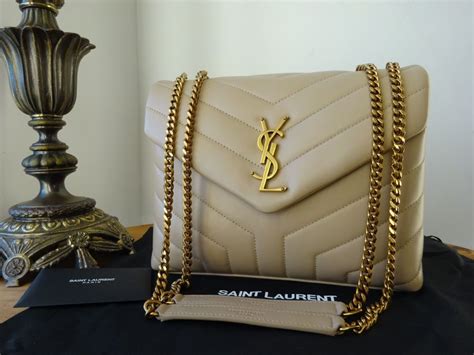 ysl loulou beige gold|saint laurent calfskin monogram.